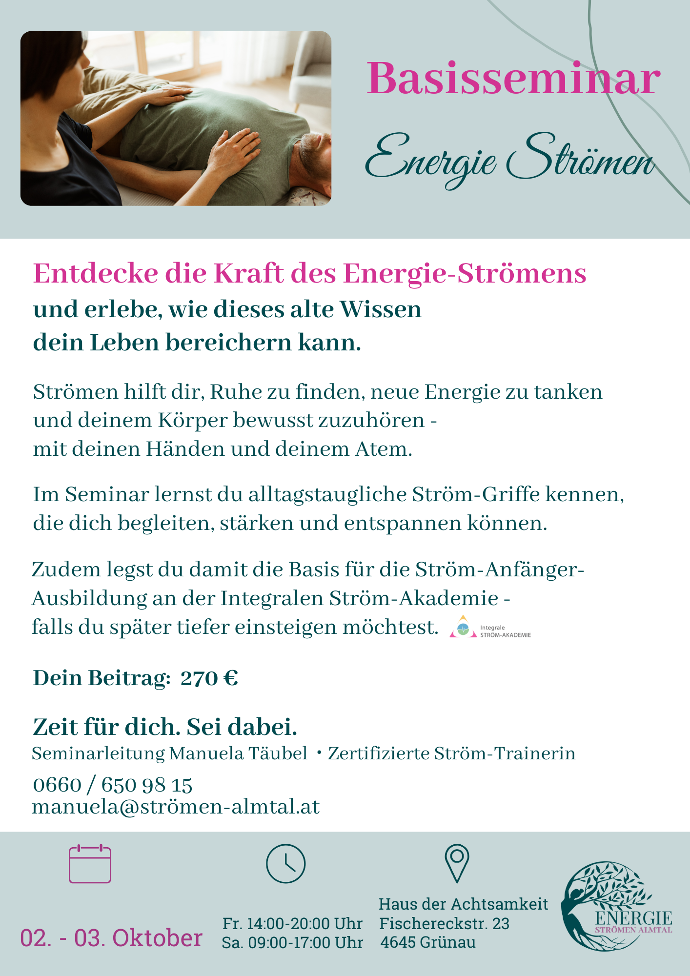Seminar Energie Strömen Energie Strömen Almtal